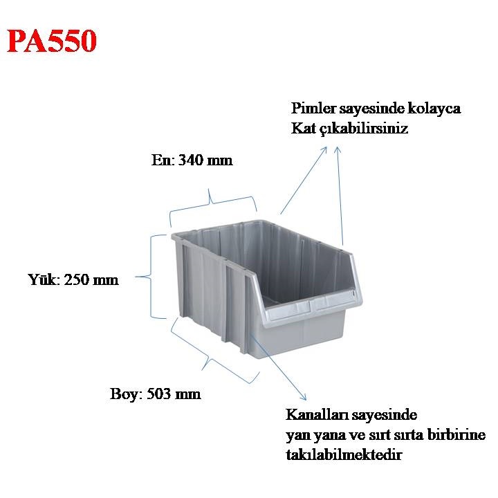 PA550 AVADANLIK GRİ